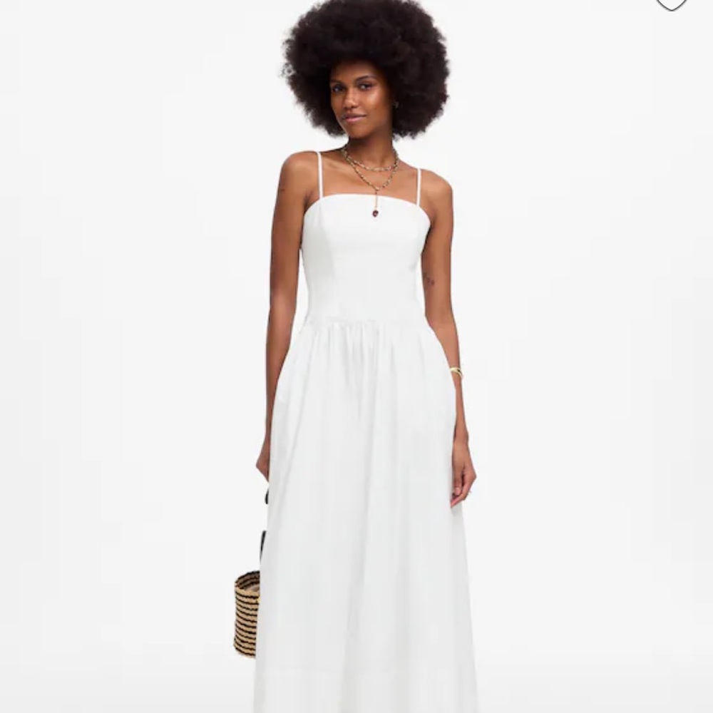 Madewell White Maxi Dress NWT